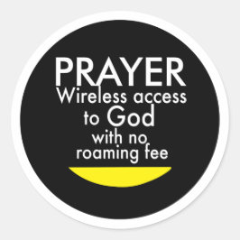 Adesivo Redondo Oração - Sem fio