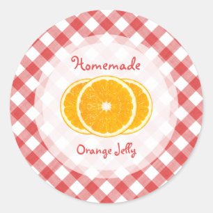 Adesivo Redondo Orange Jam Jelly