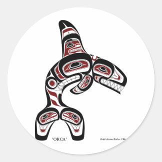 Adesivo Redondo orca