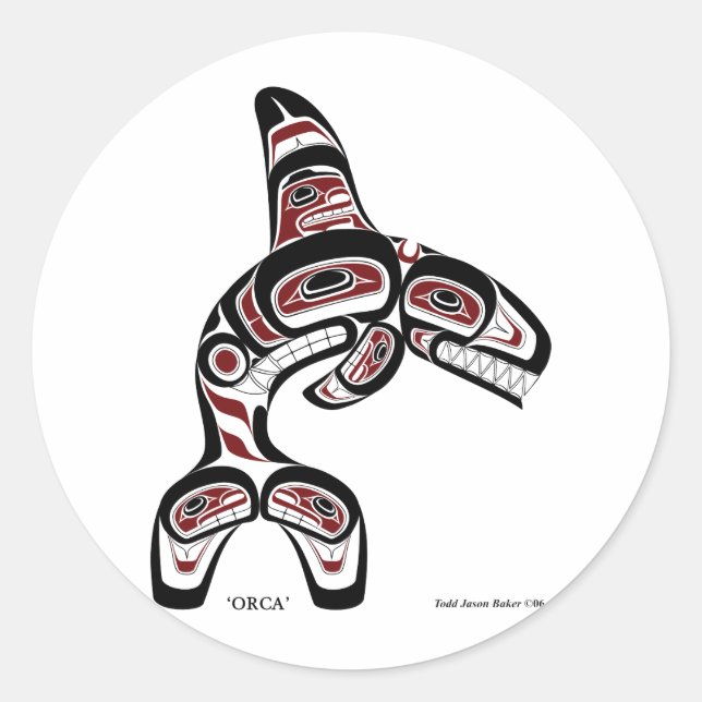 Adesivo Redondo orca (Frente)