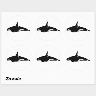 ADESIVO REDONDO ORCA WHALE