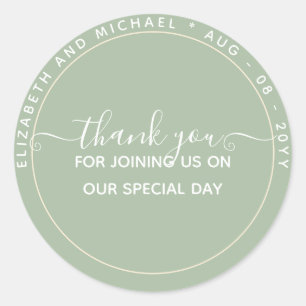 Adesivo Redondo ORÇAMENTO Verde Obrigado A Favor Monocromo