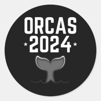 Adesivo Redondo Orcas 2024