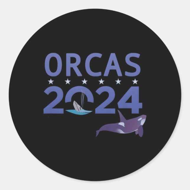 Adesivo Redondo Orcas 2024 (Frente)