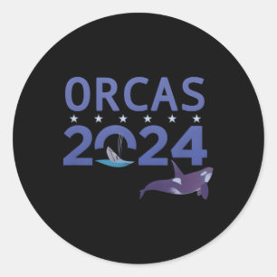 Adesivo Redondo Orcas 2024