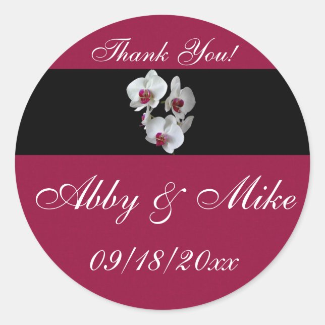 Adesivo Redondo Orchid Fantasy (Frente)