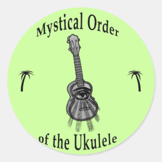 Adesivo Redondo Ordem Mística do Ukulele