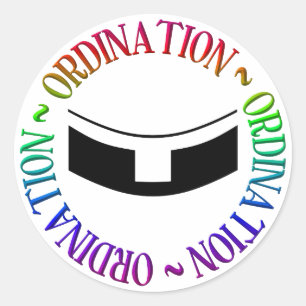 Adesivo Redondo Ordenação - Ordens Sagradas