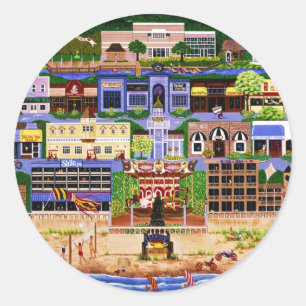 Adesivo Redondo Oregon Sado