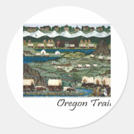 Adesivo Redondo Oregon Trail