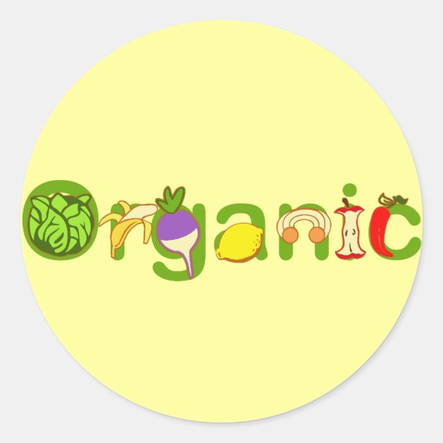 Adesivo Redondo Orgânico (Frente)