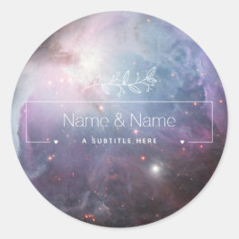 Adesivo Redondo Orgânico branco a favor da retro-orifícios nebulos