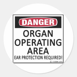 Adesivo Redondo Órgão de Área Operacional