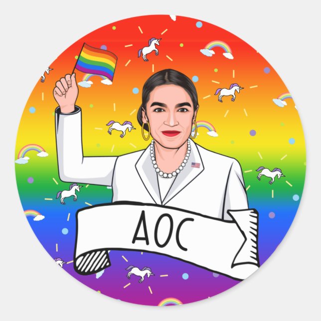 Adesivo Redondo Orgulho AOC (Frente)