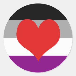 Adesivo Redondo Orgulho Asexual