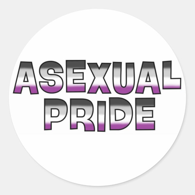 Adesivo Redondo Orgulho Asexual (Frente)