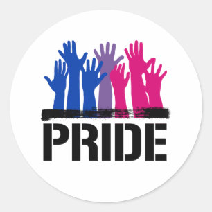 Adesivo Redondo Orgulho Bissexual