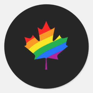 ADESIVO REDONDO ORGULHO CANADENSE DO BORDO