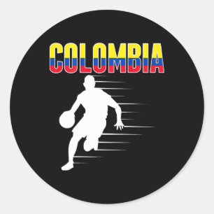 Adesivo Redondo Orgulho Colômbia - Fãs de Sketll Jersey Colombiana