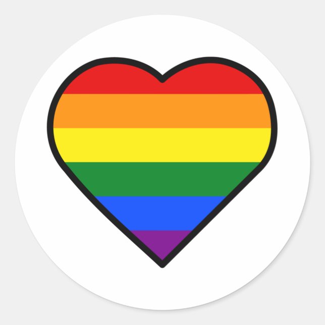 ADESIVO REDONDO ORGULHO CORAÇÃO (Frente)