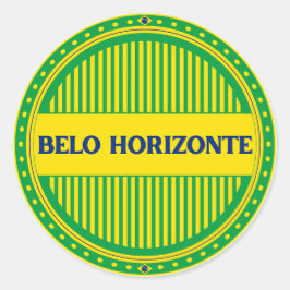 Adesivo Redondo Orgulho da Cidade Belo Horizonte – Identidade Bras