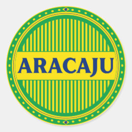 Adesivo Redondo Orgulho da Cidade de Aracaju – Identidade Brasilei