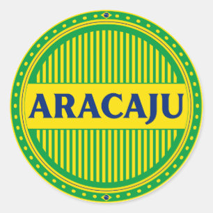 Adesivo Redondo Orgulho da Cidade de Aracaju – Identidade Brasilei