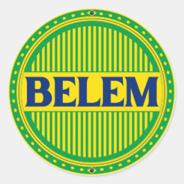 Adesivo Redondo Orgulho da Cidade de Belém – Identidade Brasileira
