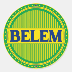 Adesivo Redondo Orgulho da Cidade de Belém – Identidade Brasileira