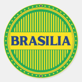 Adesivo Redondo Orgulho da Cidade de Brasília – Identidade Brasile