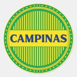 Adesivo Redondo Orgulho da Cidade de Campinas – Identidade Brasile