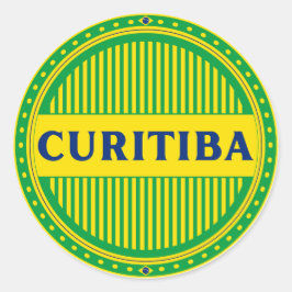 Adesivo Redondo Orgulho da Cidade de Curitiba – Identidade Brasile