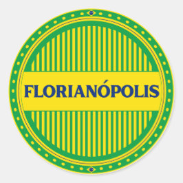 Adesivo Redondo Orgulho da Cidade de Florianópolis – Identidade Br