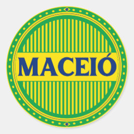 Adesivo Redondo Orgulho da Cidade de Maceió – Identidade Brasileir