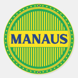 Adesivo Redondo Orgulho da Cidade de Manaus – Identidade Brasileir