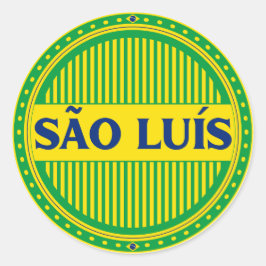 Adesivo Redondo Orgulho da Cidade de São Luís – Identidade Brasile