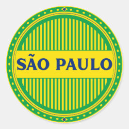 Adesivo Redondo Orgulho da Cidade de São Paulo – Identidade Brasil