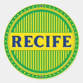 Adesivo Redondo Orgulho da Cidade do Recife – Identidade Brasileir