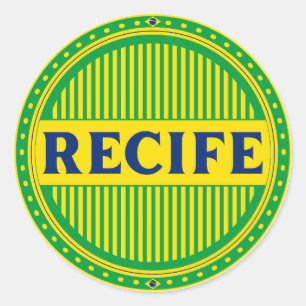 Adesivo Redondo Orgulho da Cidade do Recife – Identidade Brasileir
