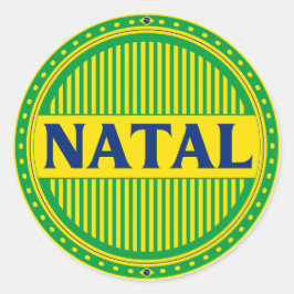 Adesivo Redondo Orgulho da Cidade Natal – Identidade Brasileira