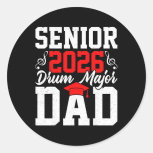 Adesivo Redondo Orgulho da música da banda do pai do major da bate