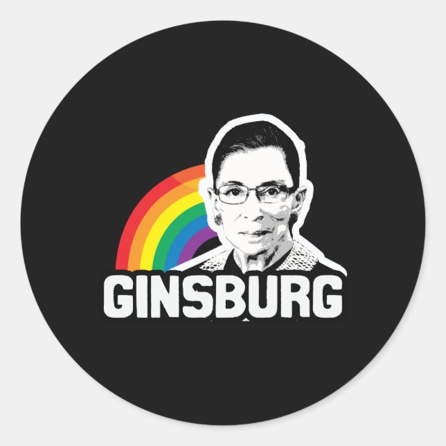 Adesivo Redondo Orgulho de Ginsburg (Frente)