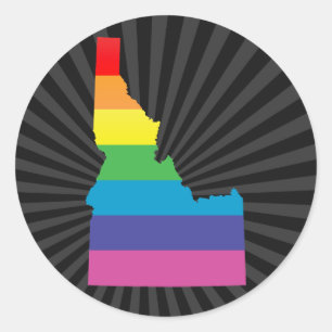 Adesivo Redondo orgulho de idaho