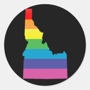 Adesivo Redondo orgulho de idaho.