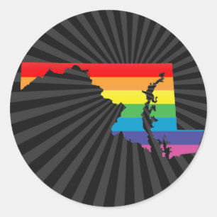 Adesivo Redondo orgulho de maryland
