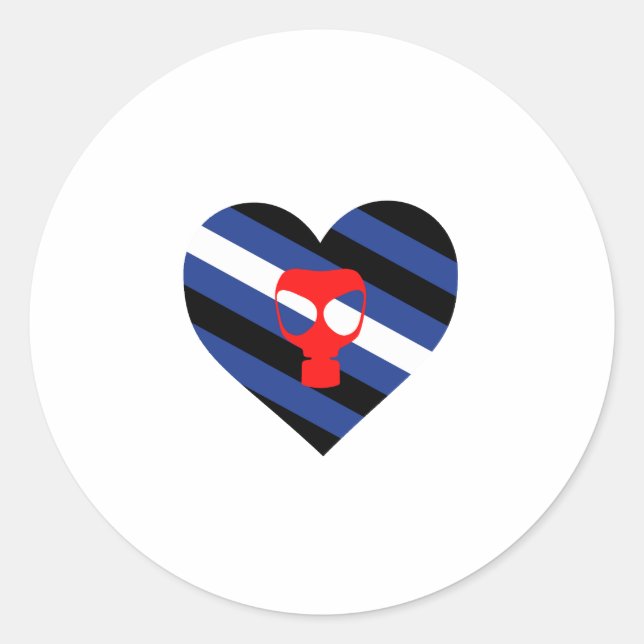 Adesivo Redondo Orgulho de Máscara (Frente)