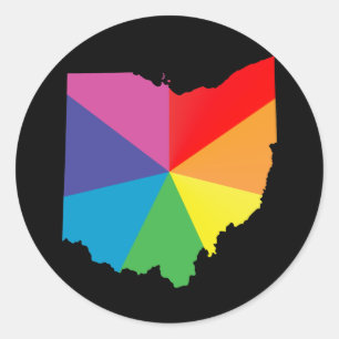 Adesivo Redondo orgulho de ohio.