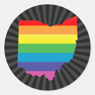 Adesivo Redondo orgulho de ohio.