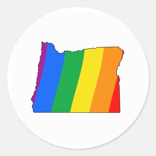 ADESIVO REDONDO ORGULHO DE OREGON (Frente)
