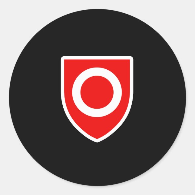 Adesivo Redondo Orgulho de propriedade (Frente)